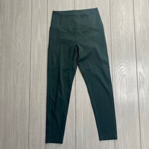 Girlfriend Collective Women's Hunter Green High Waist Capri Leggings Size Small